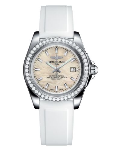 Breitling Galactic 32 Sleek Edition Stainless Steel / Diamond / Pearl / Rubber A7133053/A800/164S/A14S.1