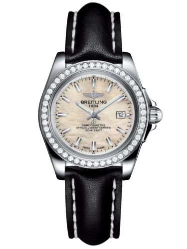 Breitling Galactic 32 Sleek Edition Stainless Steel / Diamond / Pearl / Calf A7133053/A800/408X/A14BA.1