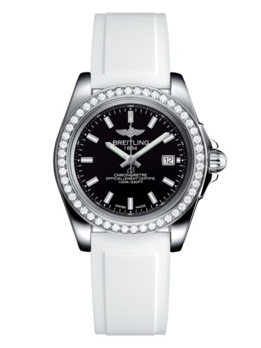 Breitling Galactic 32 Sleek Edition Stainless Steel / Diamond / Trophy Black / Rubber A7133053/BF62/164S/A14S.1