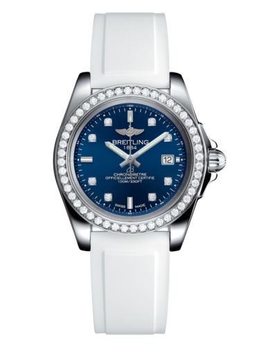 Breitling Galactic 32 Sleek Edition Stainless Steel / Diamond / Horizon Blue Diamond / Rubber A7133053/C966/164S/A14S.1