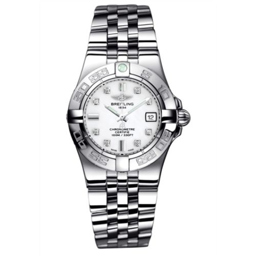 Breitling Galactic 30 White / Diamond / Bracelet A71340L2.A713.368A
