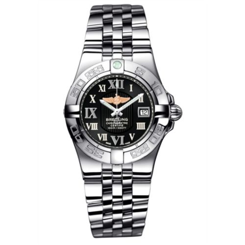 Breitling Galactic 30 Black / Roman / Bracelet A71340L2.B950.368A