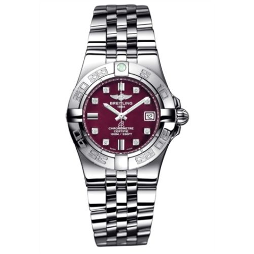 Breitling Galactic 30 Red / Diamond / Bracelet A71340L2.K525.368A