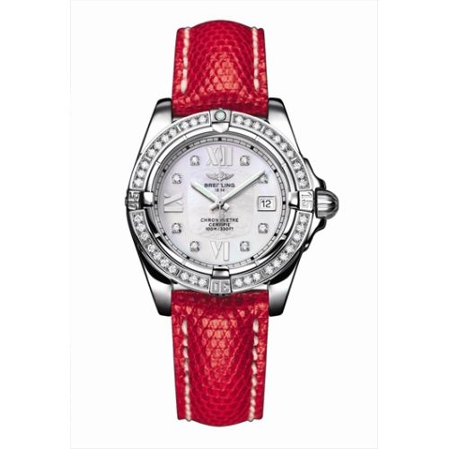 Breitling Cockpit Lady Diamond / MOP / Red Teju A7135612.A663