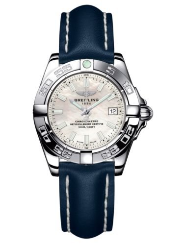 Breitling Galactic 32 Stainless Steel / Pearl / Calf A71356L2.A787.116X