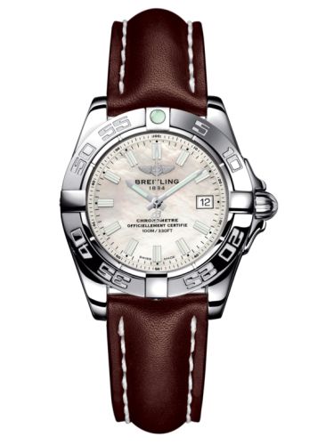 Breitling Galactic 32 Stainless Steel / Pearl / Calf A71356L2.A787.410X