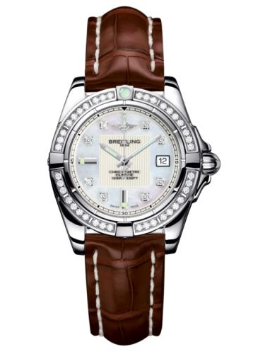 Breitling Galactic 32 Stainless Steel / Diamond / Pearl Diamond / Croco A71356LA.A708.778P