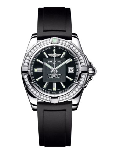 Breitling Galactic 32 Stainless Steel / Diamond / Trophy Black / Rubber A71356LA.BA10.133S