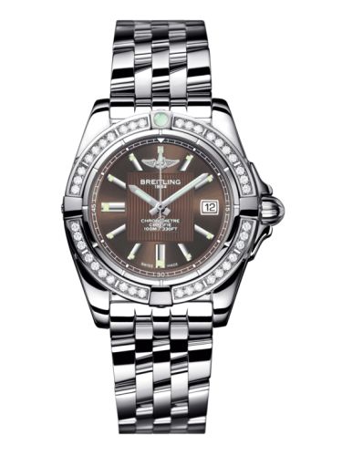 Breitling Galactic 32 Stainless Steel / Diamond / Solar Bronze / Bracelet A71356LA.Q579.367A