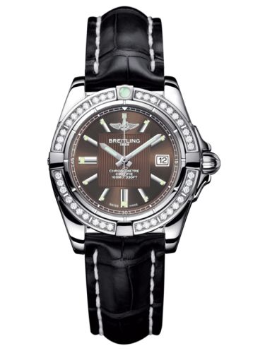 Breitling Galactic 32 Stainless Steel / Diamond / Solar Bronze / Croco A71356LA.Q579.777P