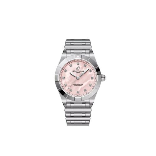 Breitling Chronomat 28 Stainless Steel / Pink MOP A72310101K1A1