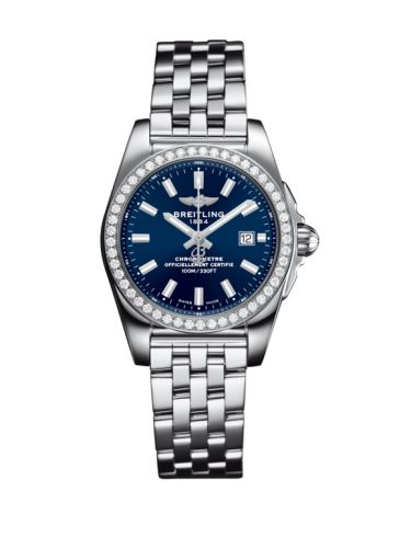 Breitling Galactic 29 Stainless Steel / Diamond / Horizon Blue / Bracelet A7234853/C948/791A