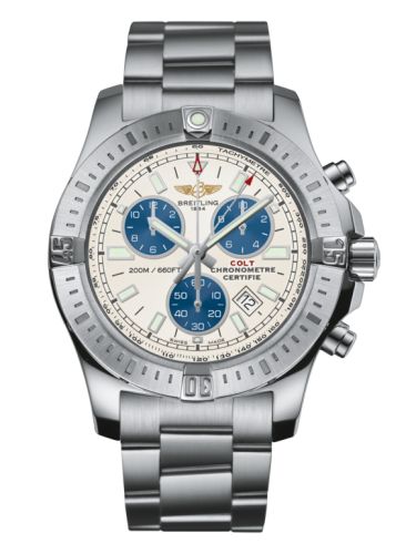 Breitling Colt Chronograph Stratus Silver / Bracelet A73388111G1A1
