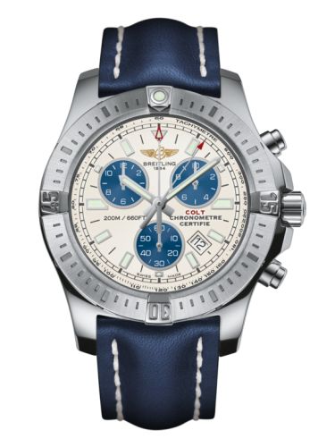 Breitling Colt Chronograph Stratus Silver / Calf / Pin A7338811/G790/105X/A20BA.1
