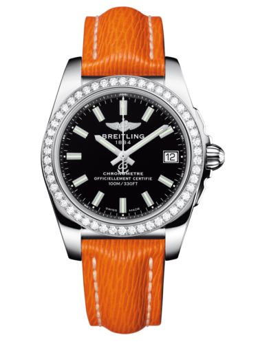 Breitling Galactic 36 Stainless Steel / Diamond / Trophy Black / Sahara A7433053.BE08.217X