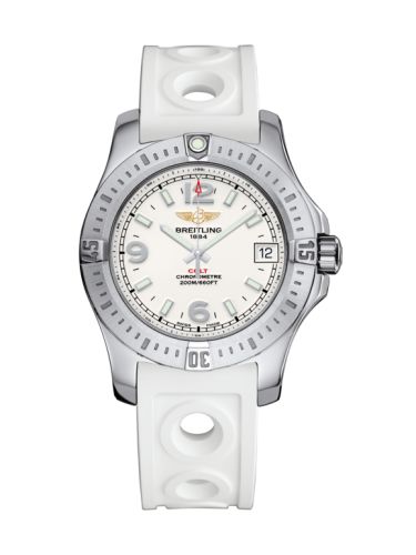 Breitling Colt 36 Stratus Silver / Rubber / Pin A7438911/G803/230S/A16S.1