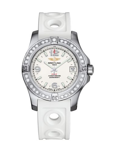 Breitling Colt 36 Diamond / Stratus Silver / Rubber A7438953.G803.230S