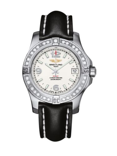 Breitling Colt 36 Diamond / Stratus Silver / Calf A7438953.G803.414X