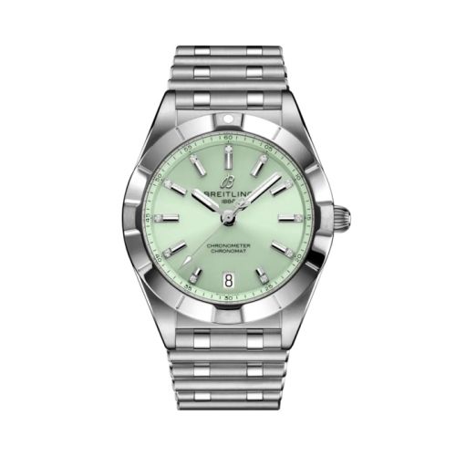 Breitling Chronomat 32 Stainless Steel / Mint Green / Rouleaux A77310101L1A1