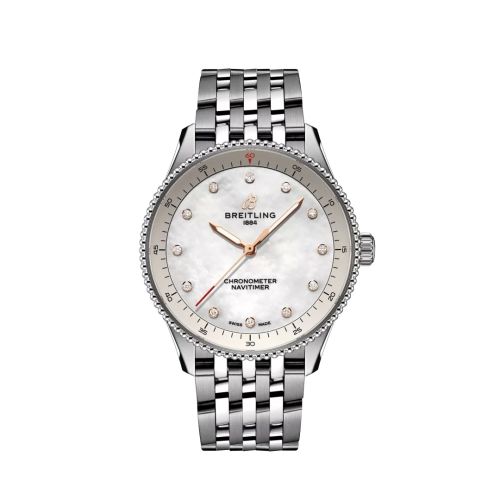 Breitling Navitimer Quartz 32 Stainless Steel / MOP / Bracelet A77320E61A2A1