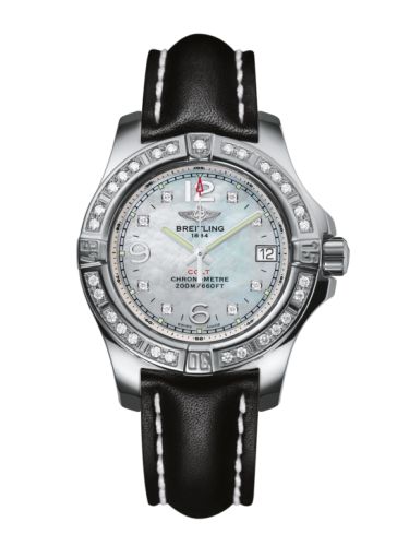 Breitling Colt Lady Diamond / Pearl Diamond / Calf / Pin A7738853/A769/408X/A14BA.1