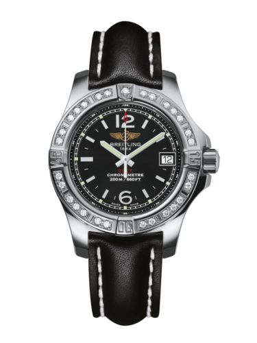 Breitling Colt Lady Diamond / Volcano Black / Calf / Pin A7738853/BD46/408X/A14BA.1