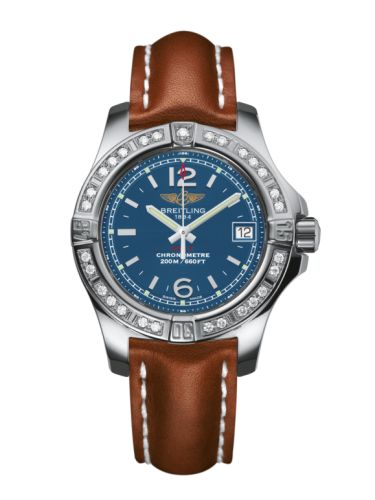 Breitling Colt Lady Diamond / Mariner Blue / Calf / Pin A7738853/C908/406X/A14BA.1