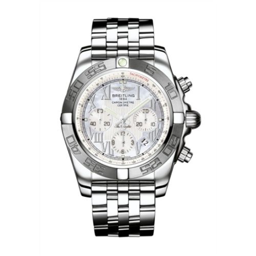 Breitling Chronomat 44 Stainless Steel / MOP - Roman / Bracelet AB011011/A691/375A