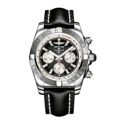 Breitling Chronomat 44 Stainless Steel / Black / Calf AB011011/B967/435X