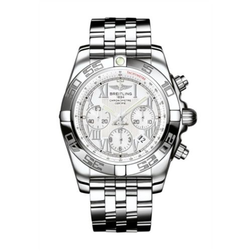 Breitling Chronomat 44 Stainless Steel / Antarctica White / Bracelet AB011012.A690.375A