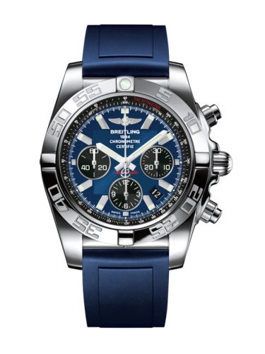 Breitling Chronomat 44 Stainless Steel / Blackeye Blue / Rubber AB011012.C789.145S