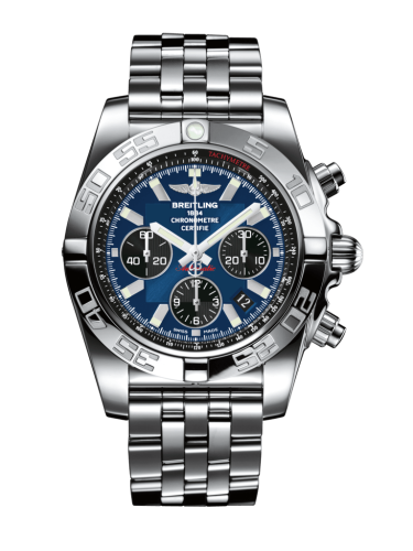 Breitling Chronomat 44 Stainless Steel / Blackeye Blue / Bracelet AB0110121C1A1