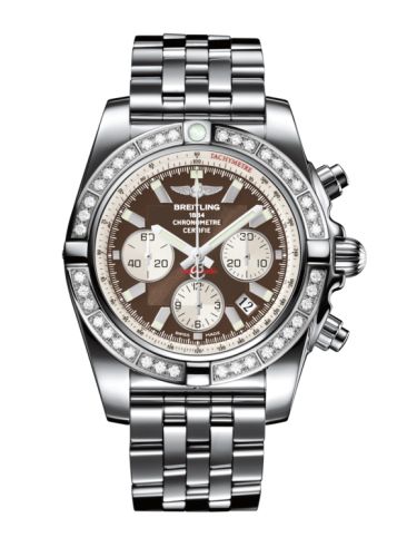 Breitling Chronomat 44 Stainless Steel / Diamond / Metallica Brown / Bracelet AB011053.Q575.375A