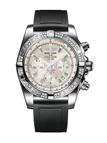 Breitling Chronomat 44 Stainless Steel / Diamond / Sierra Silver / Rubber AB0110AA.G684.131S