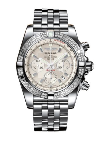 Breitling Chronomat 44 Stainless Steel / Diamond / Sierra Silver / Bracelet AB0110AA.G684.375A