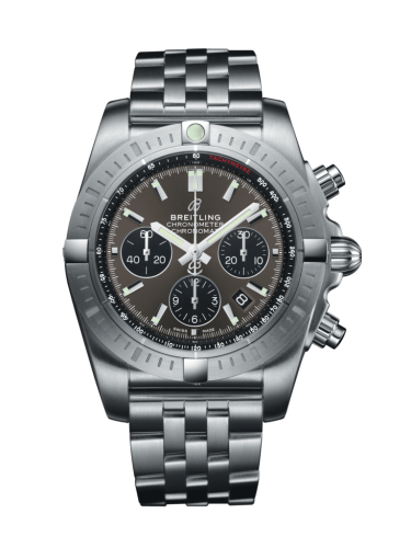 Breitling Chronomat B01 Chronograph 44 Stainless Steel / Blackeye Grey / Bracelet AB0115101F1A1