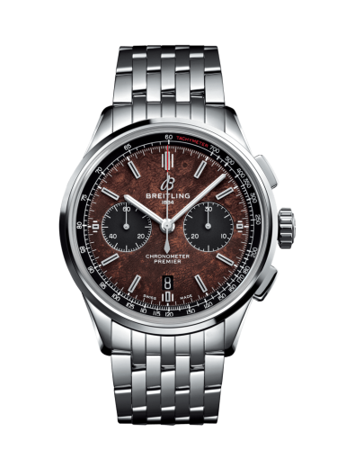 Breitling Premier B01 Chronograph 42 Bentley Centenary Stainless Steel / Wood / Calf / Bracelet AB01181A1Q1A1