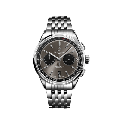 Breitling Premier B01 Chronograph 42 Stainless Steel / Anthracite / Bracelet AB0118221B1A1