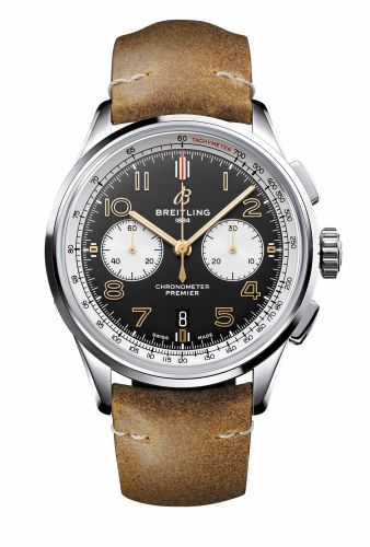Breitling Premier B01 Chronograph 42 Stainless Steel / Norton Edition / Nubuck / Folding AB0118A21B1X1