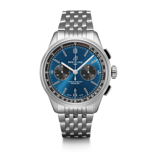 Breitling Premier B01 Chronograph 42 Stainless Steel / Blue / Bracelet AB0118A61C1A1
