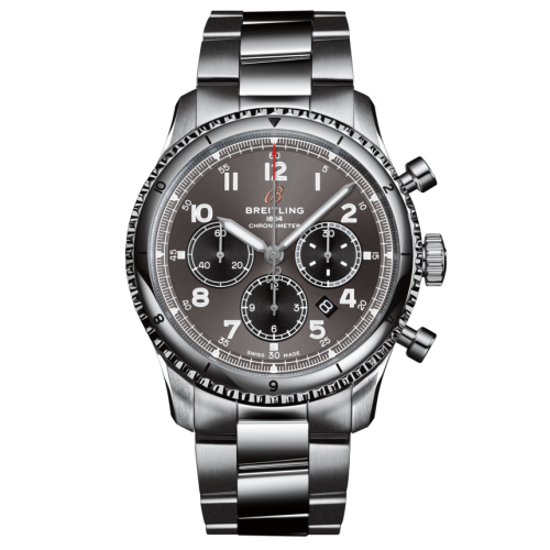 Breitling Aviator 8 B01 Chronograph 43 Stainless Steel / Anthracite / Bracelet AB0119131B1A1