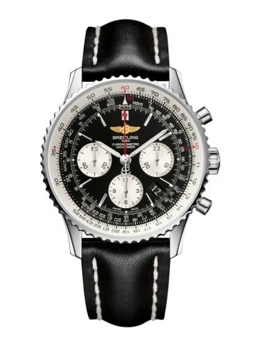 Breitling Navitimer 01 43 Stainless Steel / Black / Calf / Pin AB012012/BB01/435X/A20BA.1