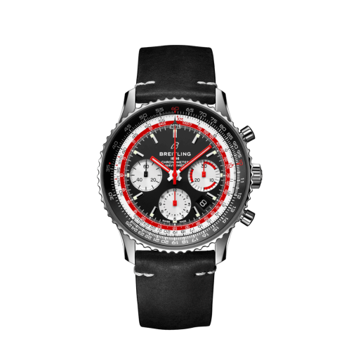 Breitling Navitimer 1 B01 Chronograph 43 Stainless Steel / Airline Editions SwissAir / Calf / Folding AB01211B1B1X2