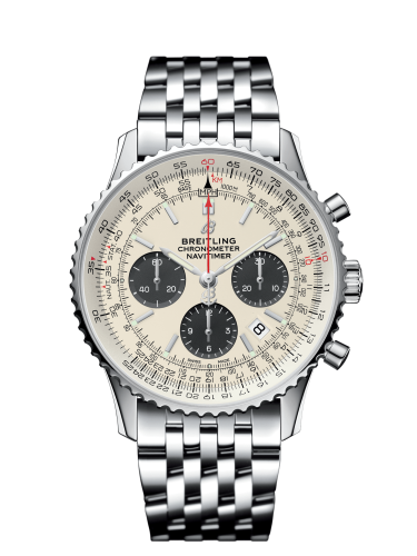 Breitling Navitimer 1 B01 Chronograph 43 Stainless Steel / Silver / Bracelet AB0121211G1A1