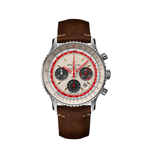 Breitling Navitimer 1 B01 Chronograph 43 Stainless Steel / Airline Editions TWA / Calf / Pin AB01219A1G1X1
