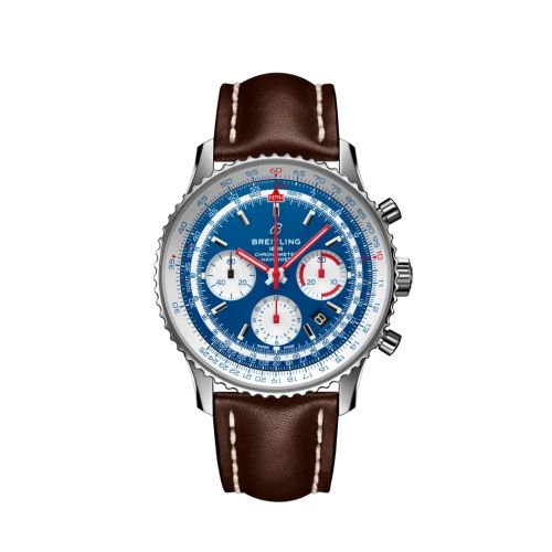 Breitling Navitimer 1 B01 Chronograph 43 Stainless Steel / Airline Editions American Airlines / Calf / Pin AB0121A31C1X1