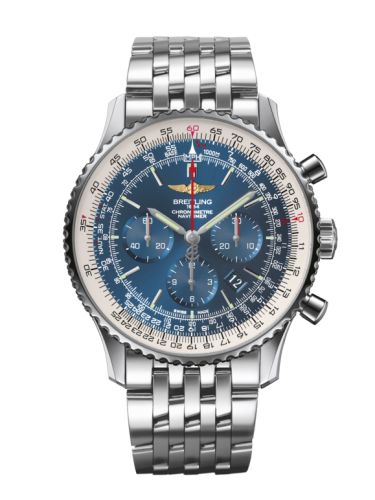 Breitling Navitimer 01 46 Stainless Steel / Aurora Blue / Bracelet AB012721.C889.443A