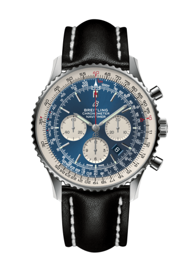 Breitling Navitimer 1 B01 Chronograph 46 Stainless Steel / Aurora Blue / Calf AB012721.CA05.441X