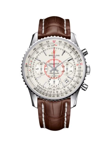 Breitling Montbrillant 01 Stainless Steel / Mercury Silver / Croco AB013012.G709.724P