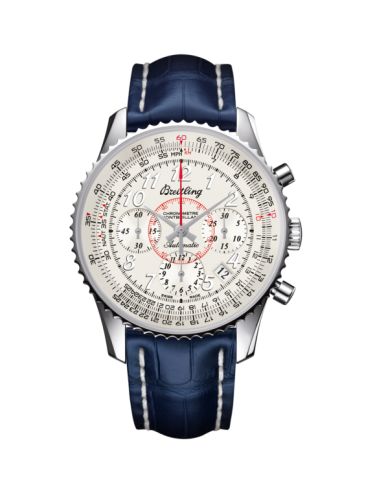 Breitling Montbrillant 01 Stainless Steel / Mercury Silver / Croco AB013012|G735|718P